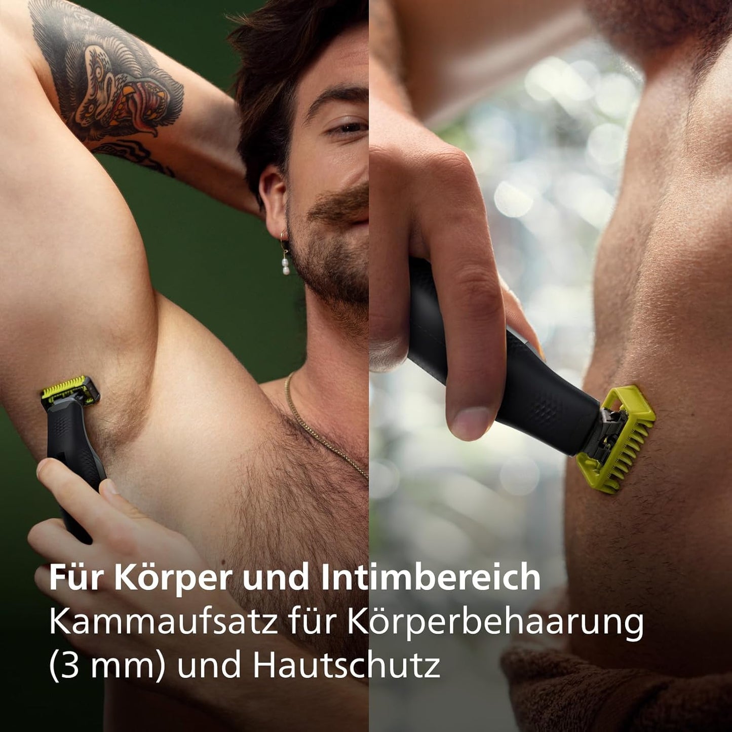 Philips OneBlade Pro 360 - Authentische Elektrischer Bartschneider und Rasierer, 2x Klinge (1x 360-Grad)