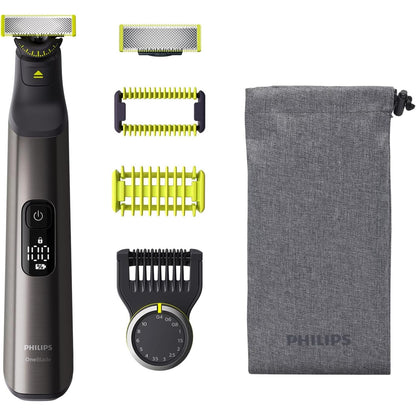 Philips OneBlade Pro Face + Body – Elektrischer Bartschneider, Rasierer und Trimmer