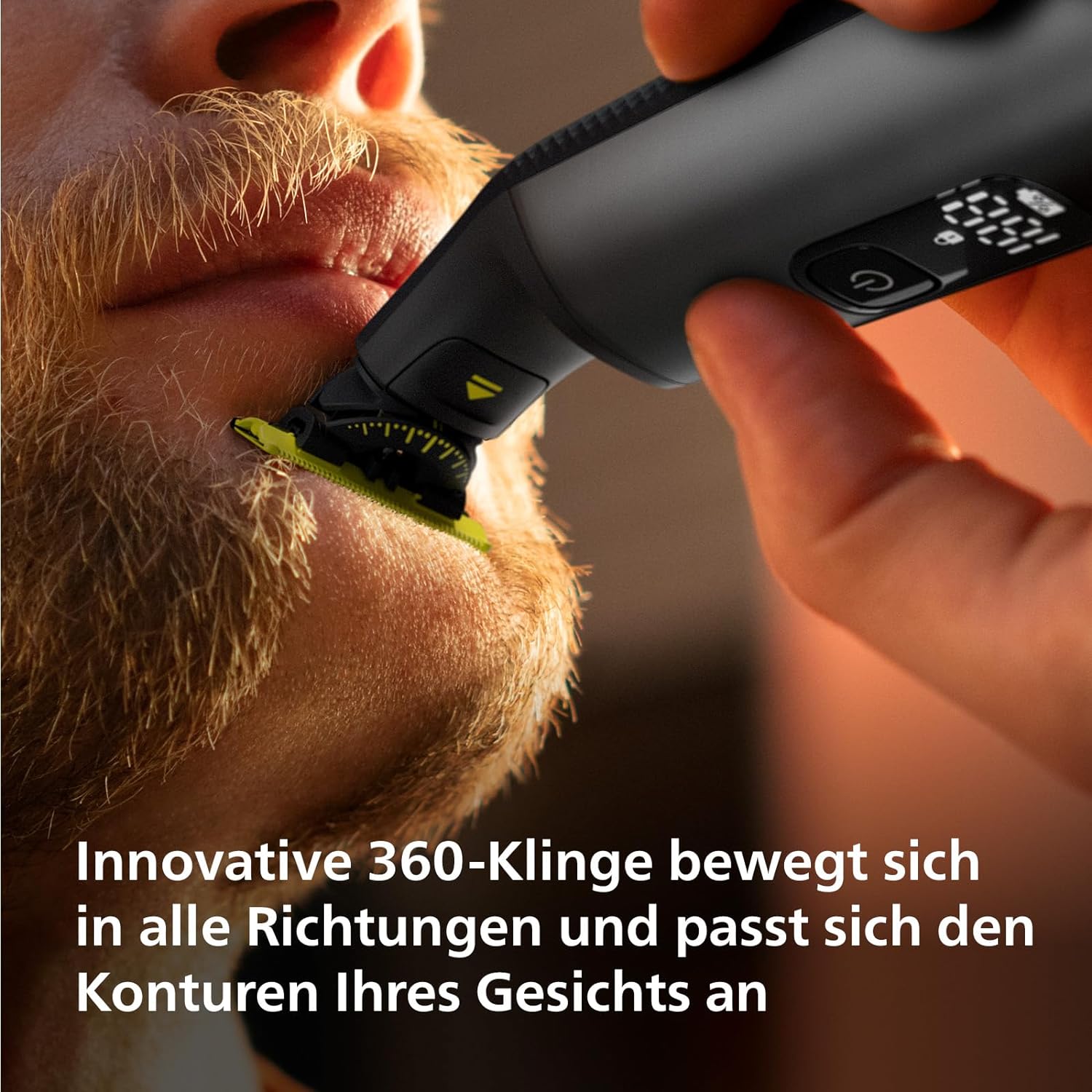 Philips OneBlade Pro Face + Body – Elektrischer Bartschneider, Rasierer und Trimmer