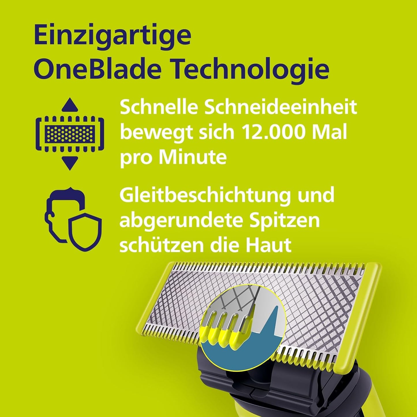 Philips QP2630 / 30 OneBlade Face & Body, 4 verstopfte Gesichter + 1 verstopfter Körper - Autonomie 60 Minuten