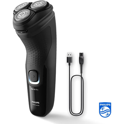 Philips Shaver Series 3000X Elektrischer Nass- und Trockenrasierer für Männer Bartschneider (Modell X3001/00)