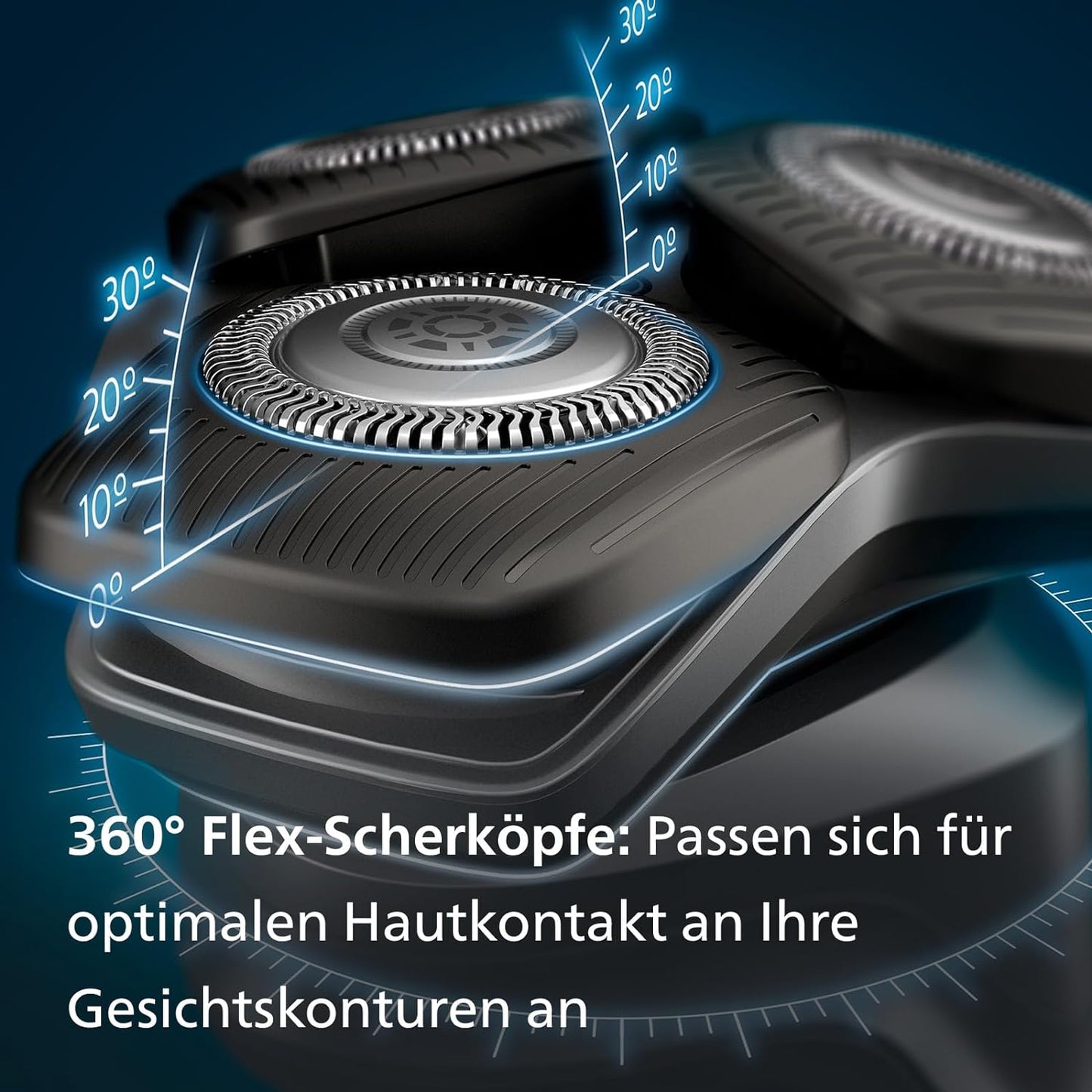 Philips Shaver Series 5000 Elektrischer Nass- und Trockenrasierer für Herren mit Trimmer, Reinigungsstation & Reiseetui (Modell S5898/50)