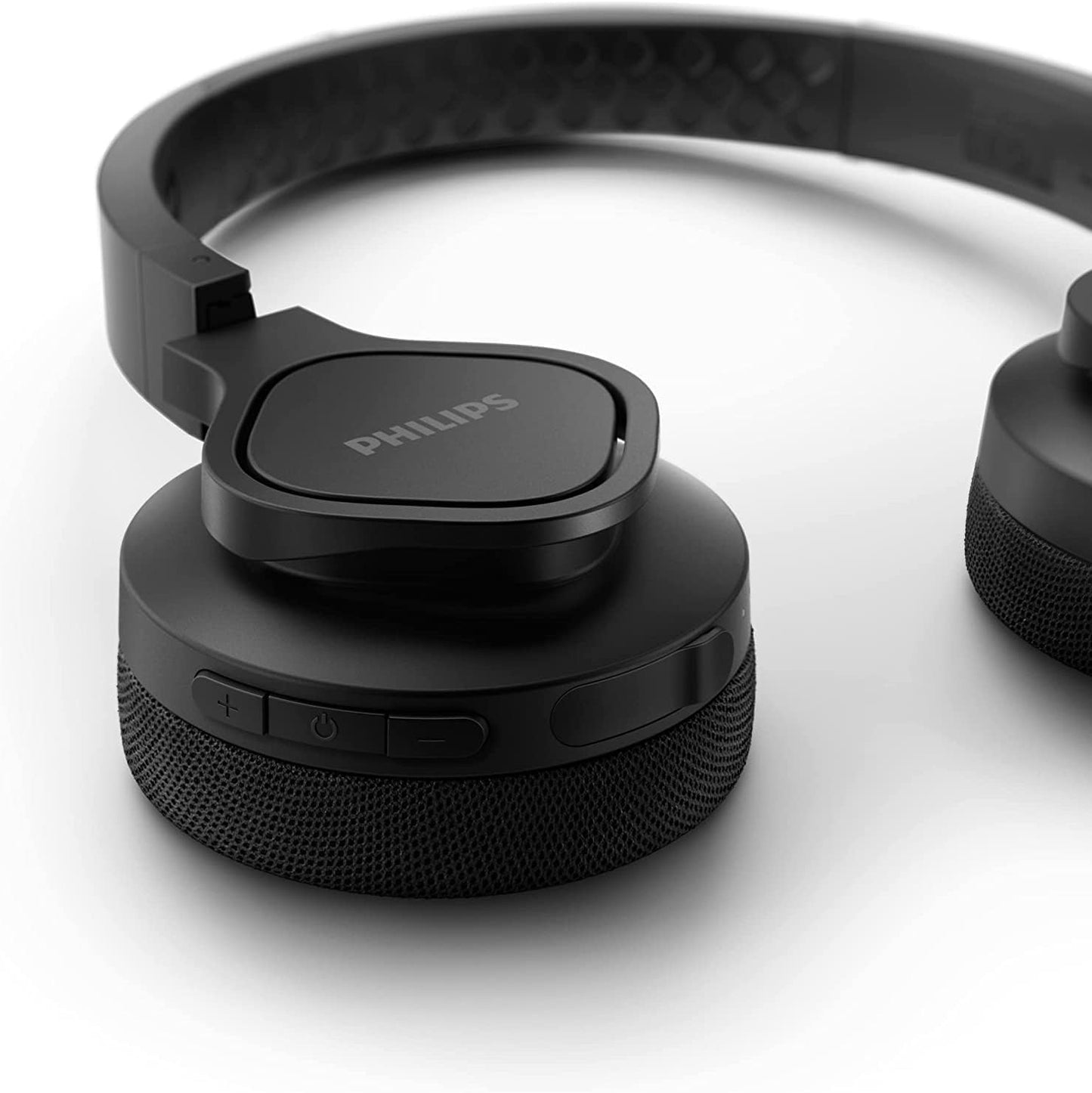 Philips TAA4216BK Kabellose On-Ear-Bluetooth-Sport-Kopfhörer Leicht Robust Waschbare Ohrmuschelpolster IP55