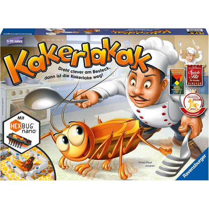 Ravensburger 22212 - Kakerlakak - Kinderspiel mit elektronischer Kakerlake für Groß und Klein