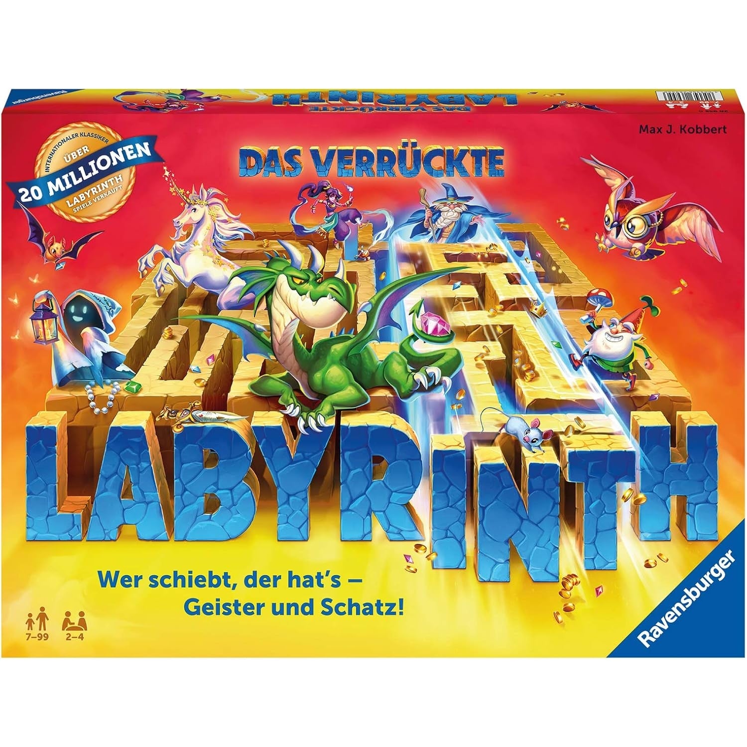 Ravensburger 26955 Das verrückte Labyrinth - Spieleklassiker für 2 - 4 Personen ab 7 Jahren