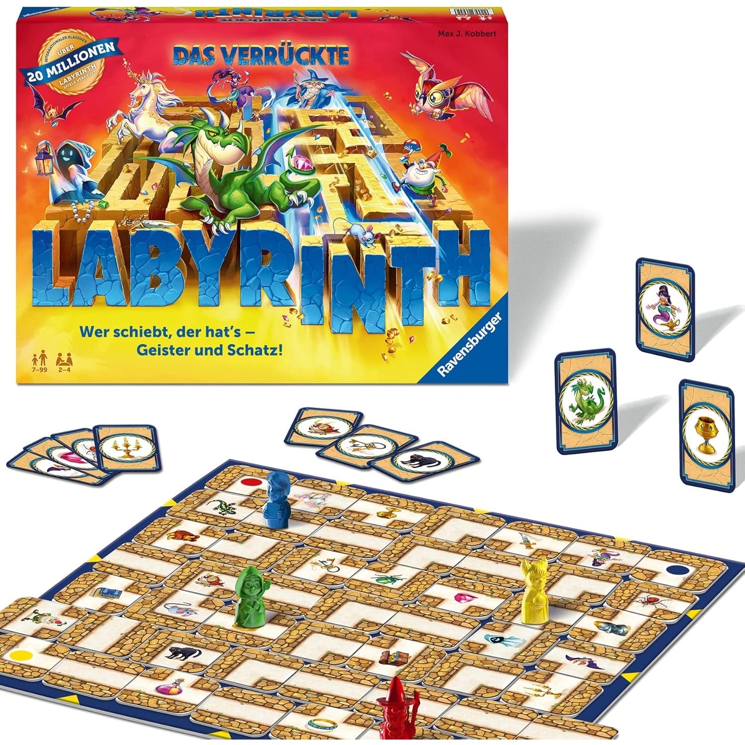 Ravensburger 26955 Das verrückte Labyrinth - Spieleklassiker für 2 - 4 Personen ab 7 Jahren