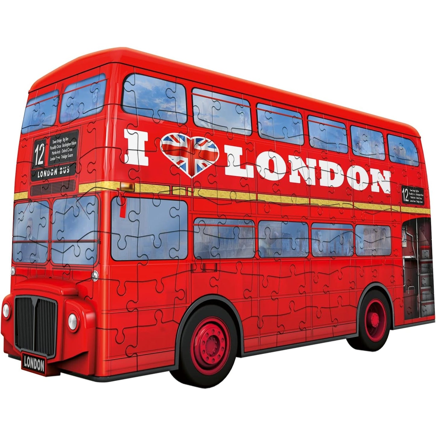 Ravensburger 3D Puzzle London Bus 12534 - 216 Teile  Das berühmte Fahrzeug Londons als 3D Puzzle