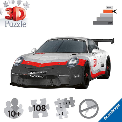 Ravensburger 3D Puzzle Porsche 911 GT3 Cup 11147 - Das berühmte Fahrzeug und Sportwagen