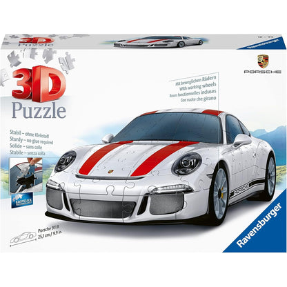 Ravensburger 3D Puzzle Porsche 911R 12528 Das berühmte Fahrzeug als 3D Puzzle Auto 108 Teile ab 10 Jahren