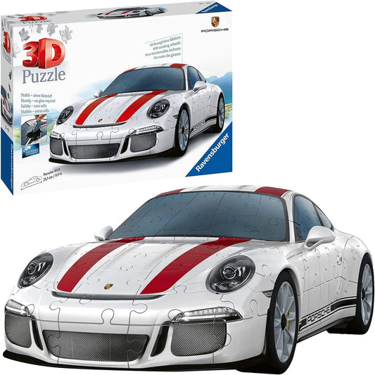 Ravensburger 3D Puzzle Porsche 911R 12528 Das berühmte Fahrzeug als 3D Puzzle Auto 108 Teile ab 10 Jahren