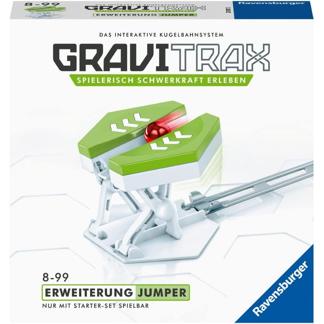 Ravensburger GraviTrax Erweiterung Jumper Ideales Zubehör für spektakuläre Kugelbahnen