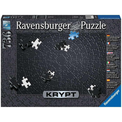 Ravensburger Puzzle 15260 Krypt Puzzle Schwarz Schweres Puzzle für Erwachsene und Kinder