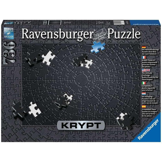 Ravensburger Puzzle 15260 Krypt Puzzle Schwarz Schweres Puzzle für Erwachsene und Kinder