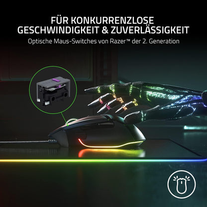 Razer Basilisk V3 Kabelgebundene anpassbare Gaming Maus mit Chroma RGB für PC / Mac