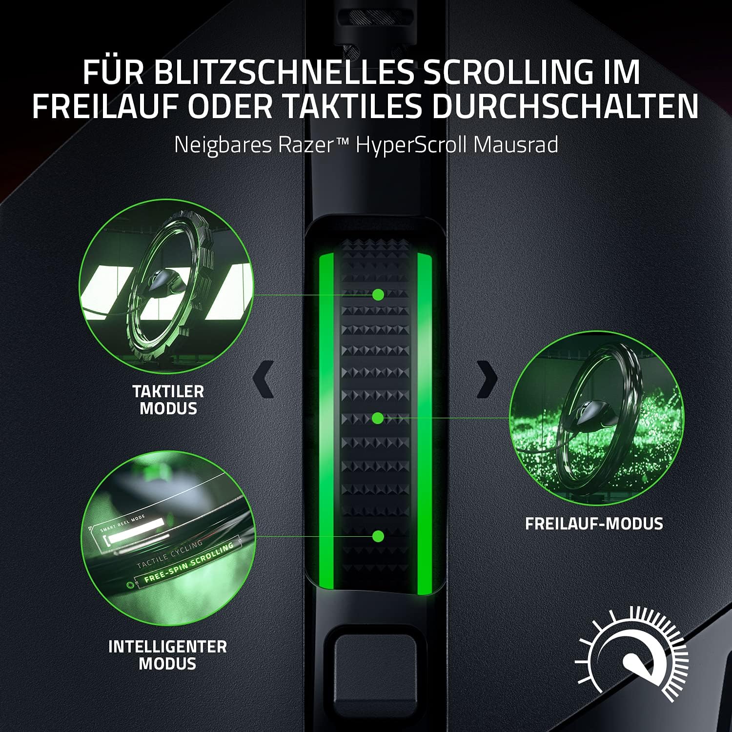 Razer Basilisk V3 Kabelgebundene anpassbare Gaming Maus mit Chroma RGB für PC / Mac