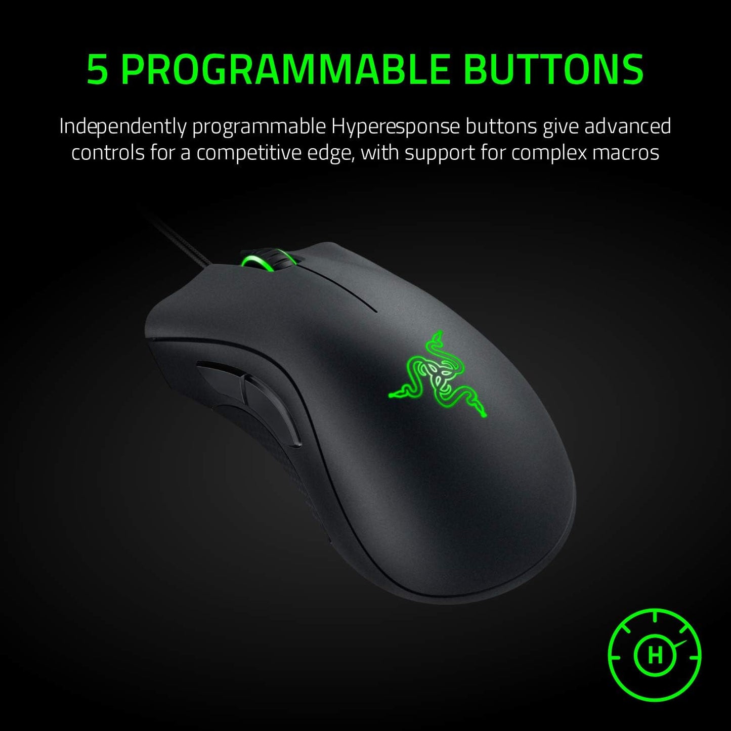 Razer DeathAdder Essential 2021 - Essentielle Gaming-Maus mit optischem 6.400-DPI-Sensor