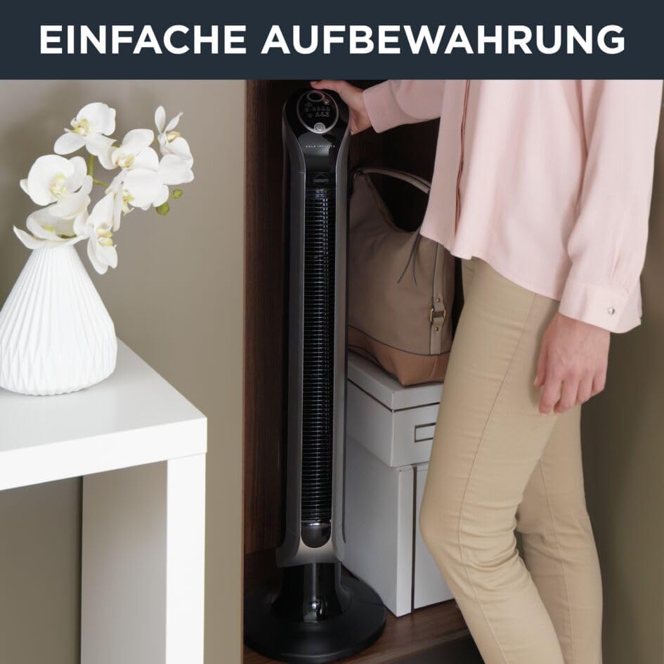 Rowenta VU6670 Eole Infinite Turmventilator Timer 3 Geschwindigkeiten Fernbedienung