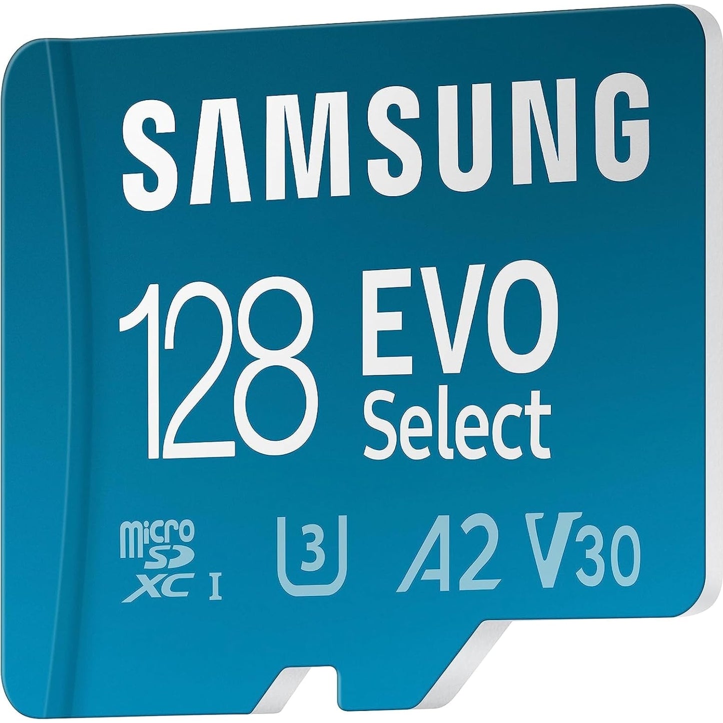 Samsung EVO Select microSD-Karte, 128 GB, UHS-I U3, Full HD, 130 MB/s Lesen, Speicherkarte