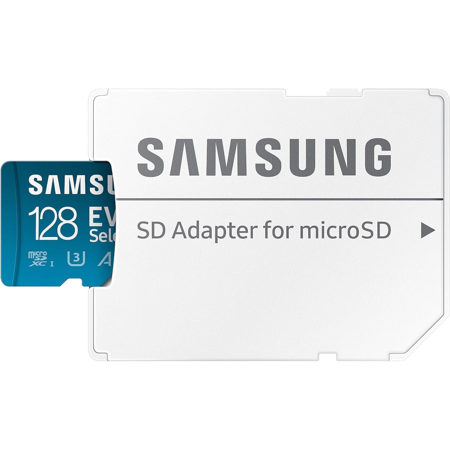 Samsung EVO Select microSD-Karte, 128 GB, UHS-I U3, Full HD, 130 MB/s Lesen, Speicherkarte