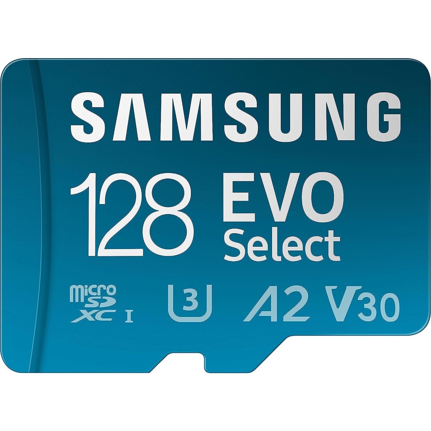 Samsung EVO Select microSD-Karte, 128 GB, UHS-I U3, Full HD, 130 MB/s Lesen, Speicherkarte