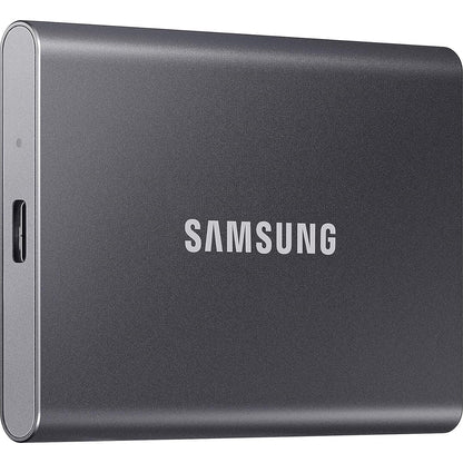 Samsung Portable SSD T7, 500 GB, USB 3.2 Gen.2, 1.050 MB/s Lesen, 1.000 MB/s Schreiben, Externe SSD Festplatte