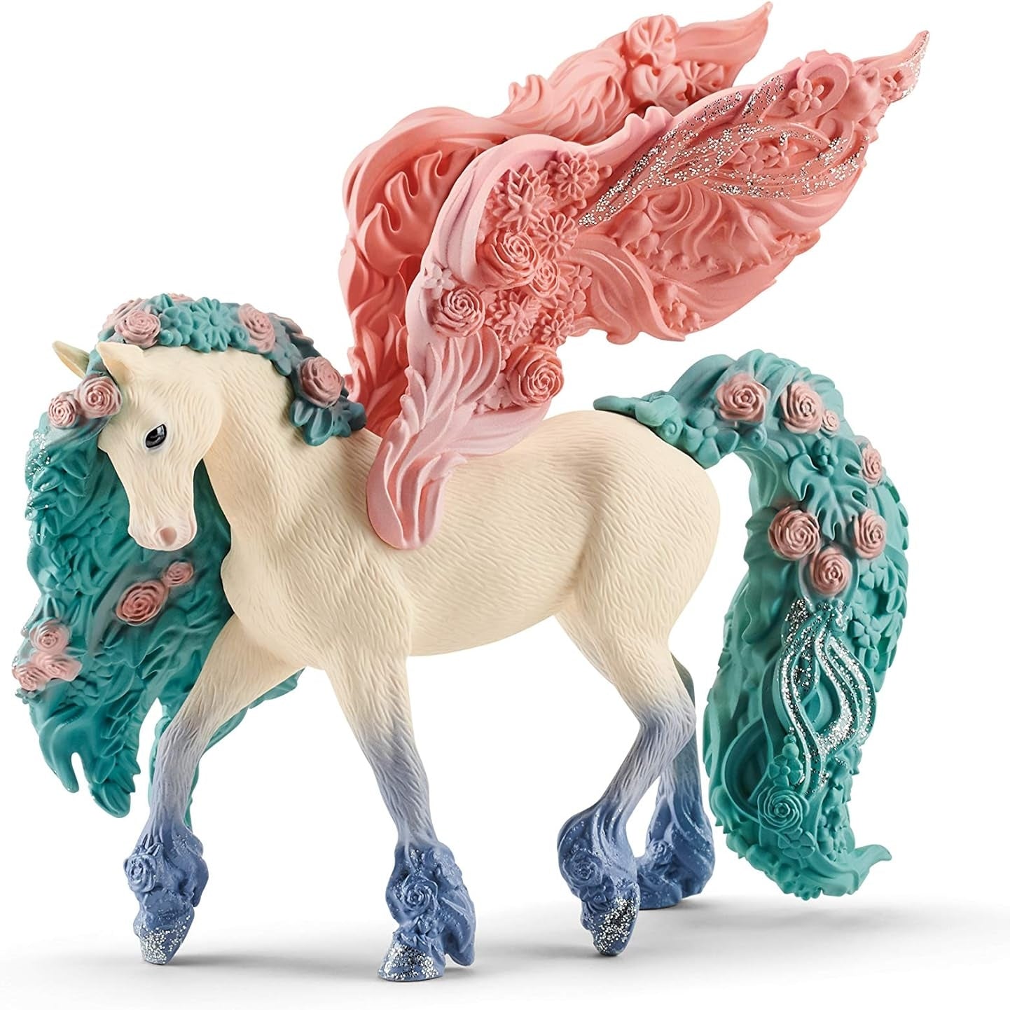 Schleich 70590 Blütenpegasus, für Kinder ab 5-12 Jahren, BAYALA Spielfigur, 2.4 x 15.5 x 18 cm