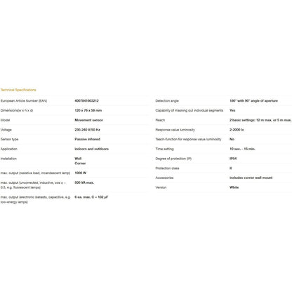 Steinel Bewegungsmelder IS 180-2 weiß 180° Passiv-Infrarot Bewegungssensor, Dämmerungssensor