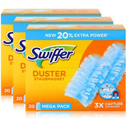 Swiffer Staubmagnet Nachfüllpack 3er Pack 3 x 20 Tücher 3x mehr Staub & Haare