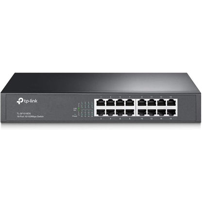 TP-LINK TL-SF1016DS 16 Port Netzwerk Switch (lüfterloses Passivkühlkonzept)