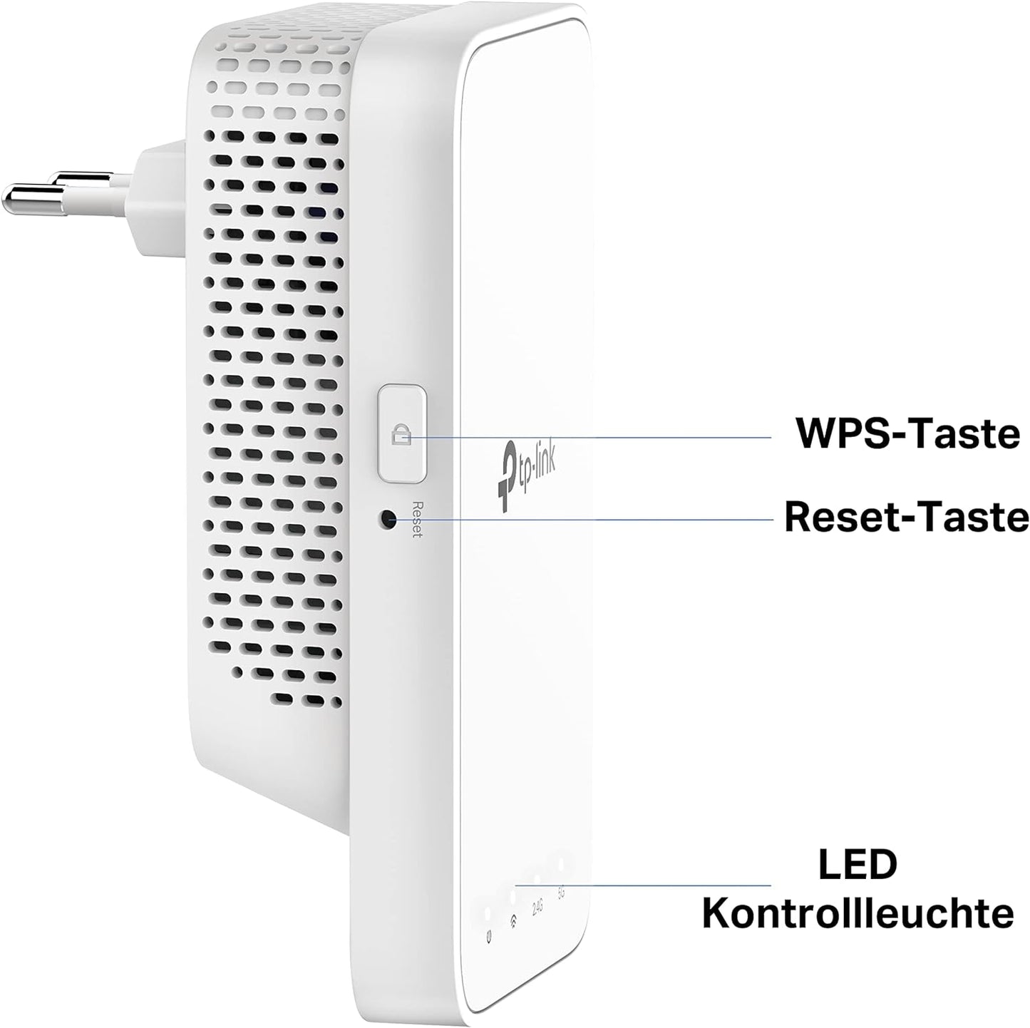 TP-Link RE230 WLAN Verstärker Repeater AC750 (433MBit/s 5GHz + 300MBit/s 2,4GHz, App Steuerung) weiß