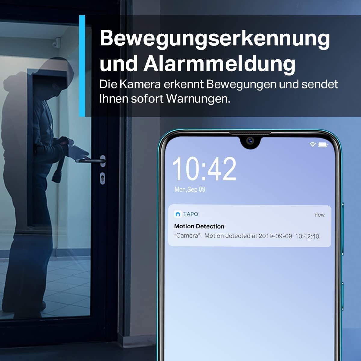 TP-Link Tapo C210 WLAN IP Kamera Überwachungskamera (3MP-Auflösung, 2-Wege-Audio, Nachtsicht zu 9m)