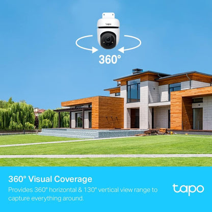 TP-Link Tapo C500 WLAN-Überwachungskamera für den Außenbereich, 360 Grad, Auflösung 1080p