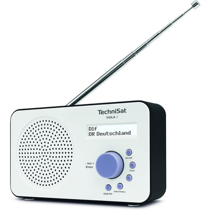 TechniSat VIOLA 2 tragbares DAB Radio (DAB+, UKW, Lautsprecher, Kopfhöreranschluss, zweizeiligem Display