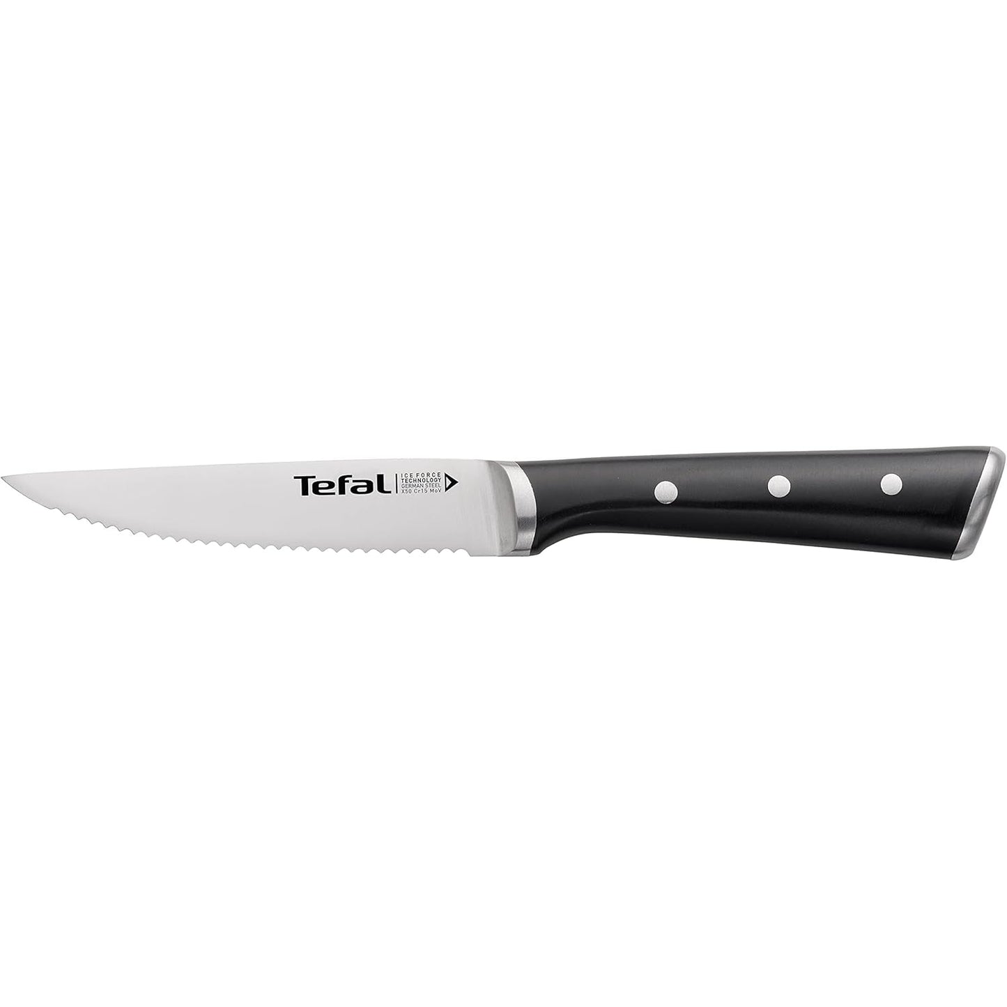 Tefal K232S4 Ice Force 4-teiliges Steakmesser-Set | 11 cm | Spezialmesser | langfristige Leistung | Edelstahl