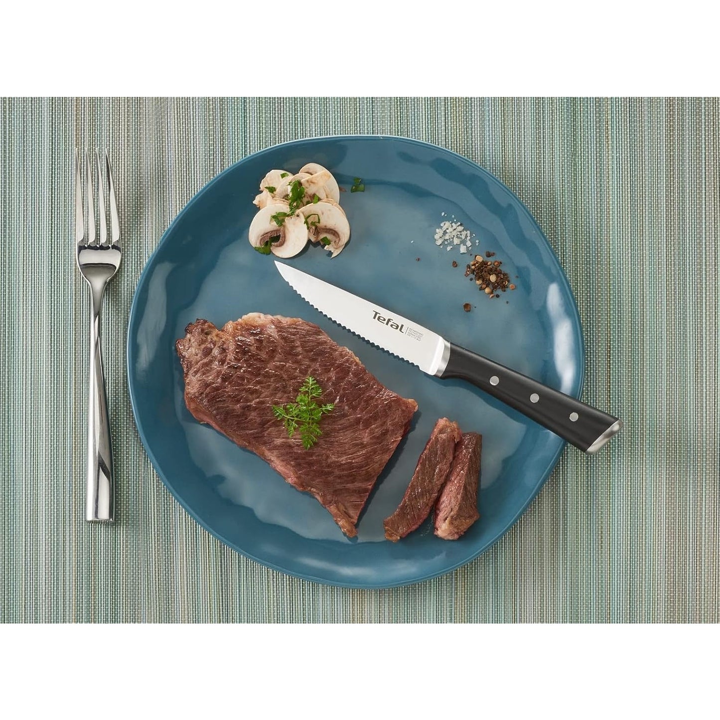 Tefal K232S4 Ice Force 4-teiliges Steakmesser-Set | 11 cm | Spezialmesser | langfristige Leistung | Edelstahl