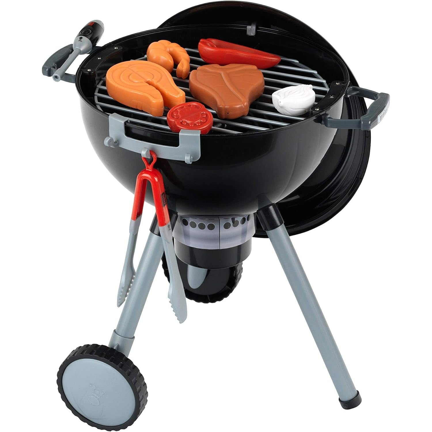 Theo Klein 9401 Weber Kugelgrill Premium mit Licht und Sound | Mit Grillzubehör