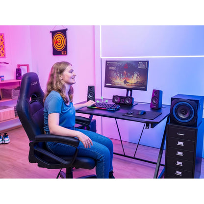 Trust Gaming 21738 GXT 658 Tytan 5.1 Surround PC Lautsprecher mit Subwoofer LED Beleuchtung