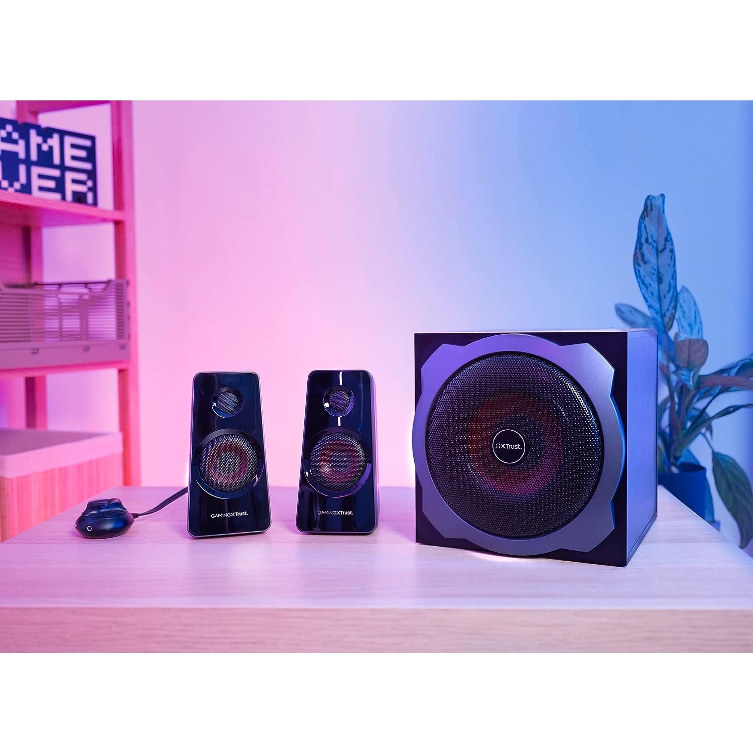 Trust Gaming GXT 38 2.1 Gaming Lautsprechersystem mit Subwoofer