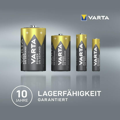 VARTA Batterien AAA, 40 Stück, Power on Demand, Alkaline, 1,5V, Vorratspack in umweltschonender Verpackung