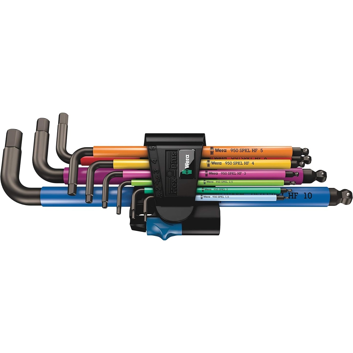 Wera 05022210001 950/9 Hex-Plus Multicolour HF 1 Winkelschlüsselsatz, 9 Stück