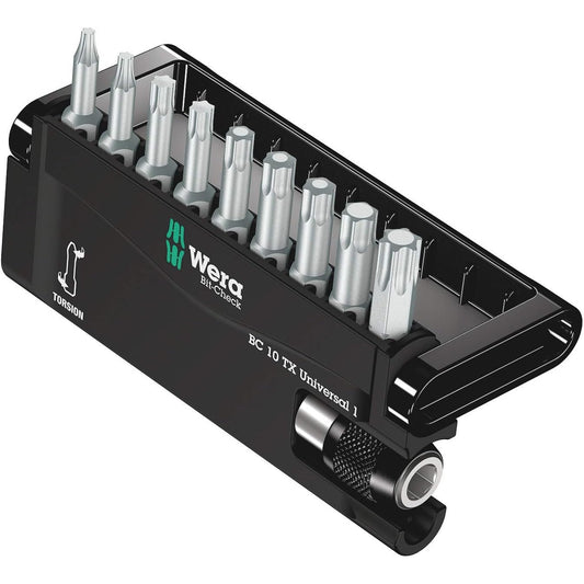 Wera Bit-Sortiment, Bit-Check 10 TX Universal 1, 10-teilig, 05056164001